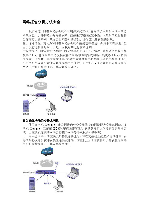 网络抓包分析方法大全