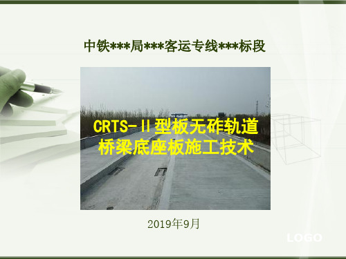 CRTS-Ⅱ型板无砟轨道桥梁底座板施工技术培训课件精品文档53页