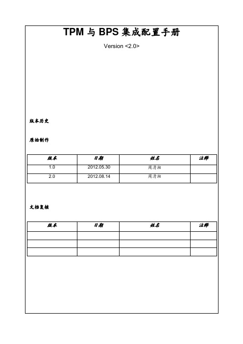 SAP TPM(CRM)与BPS(ERP)集成配置