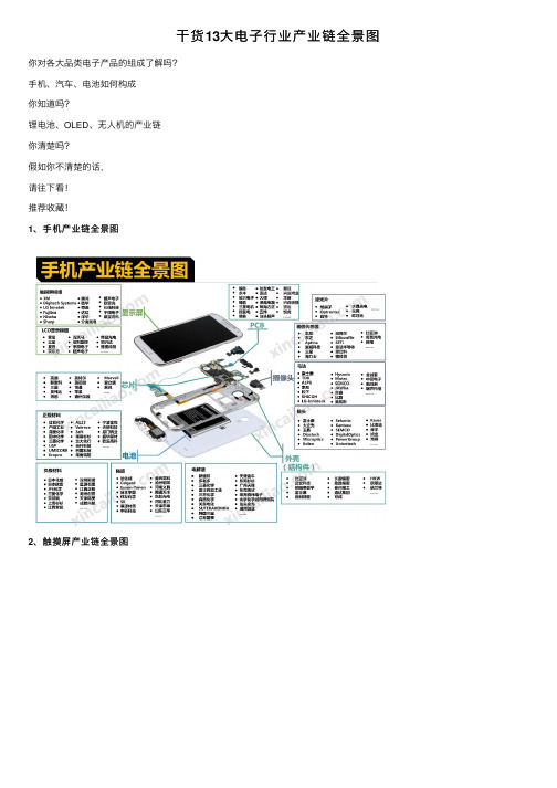 干货13大电子行业产业链全景图