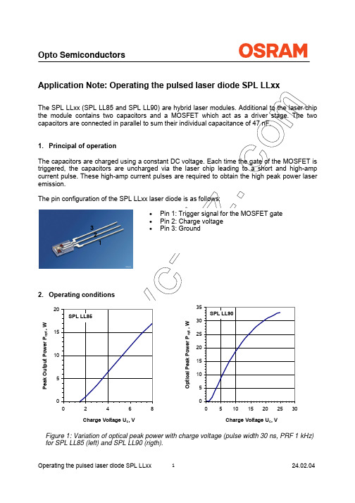 德国欧司朗固态激光-使用说明书-SPL LLxx
