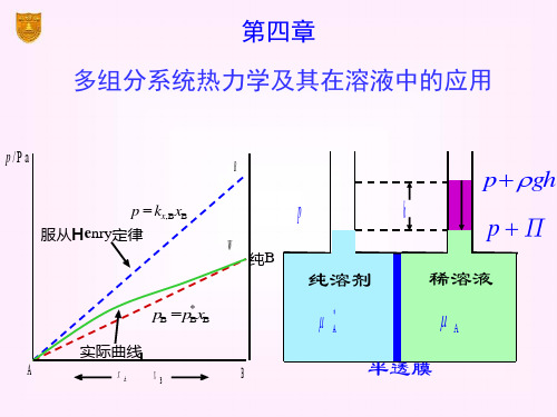 物理化学(傅献彩著)04章 多组分系统热力学