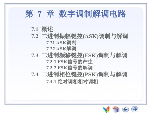 第7章数字调制解调电路