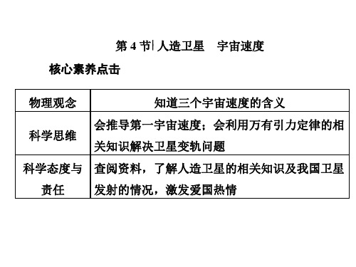 第三章  第4节  人造卫星 宇宙速度