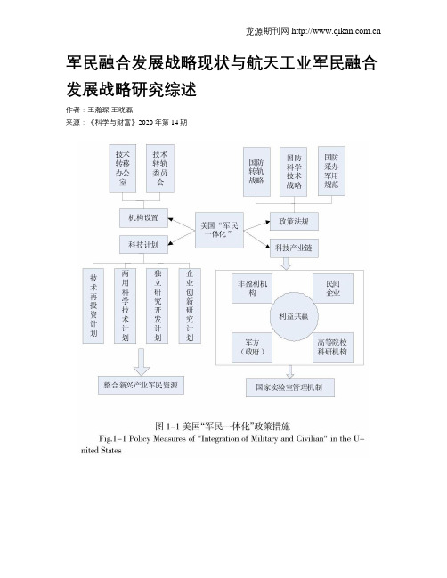 军民融合发展战略现状与航天工业军民融合发展战略研究综述