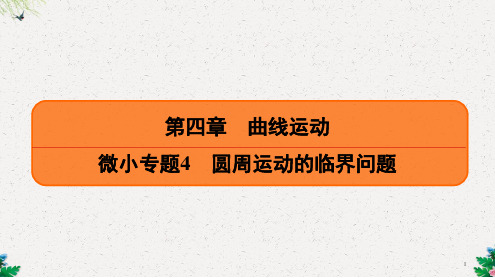 (江苏)高考物理总复习 一轮基础过程导学复习配套课件:微小专题4 圆周运动的临界问题