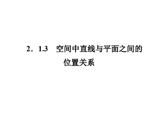 高中数学必修二2-1-3-4《空间中直线与平面、平面与平面之间的位置关系》课件