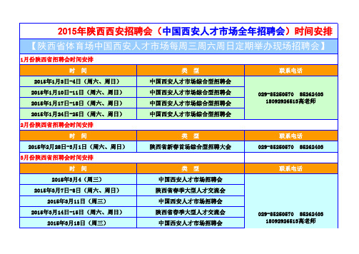 x年陕西西安招聘会(中国西安人才市场全年招聘会)时.xls