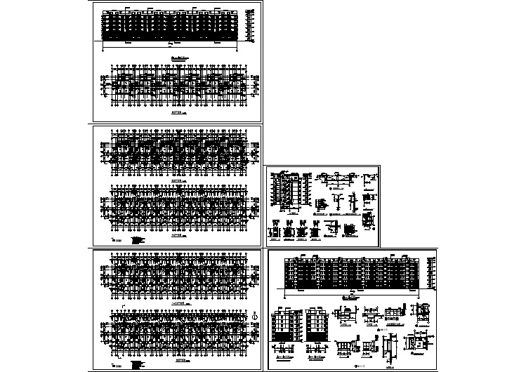 某地六层小区住宅楼详细建筑施工图