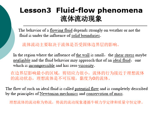 第三单元_流体流动现象