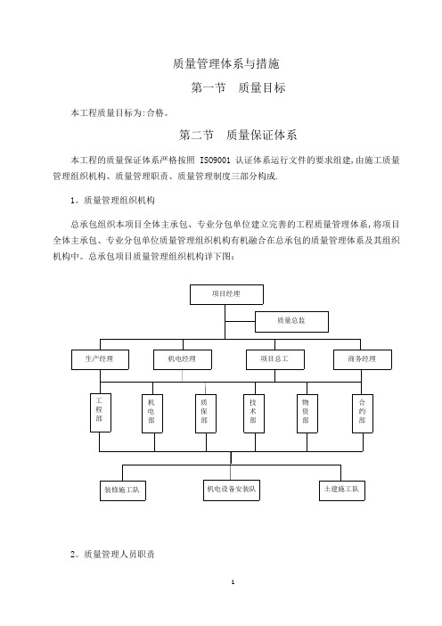 质量管理体系与措施81828