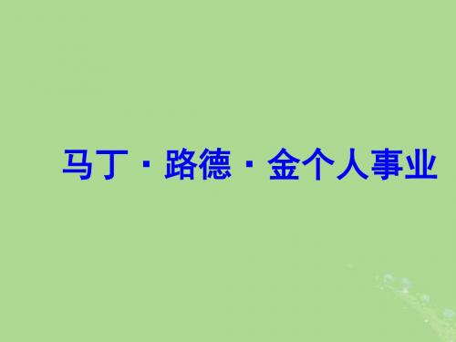 高中语文第四单元4.12我有一个梦想马丁•路德•金个人事业素材新人教版必修