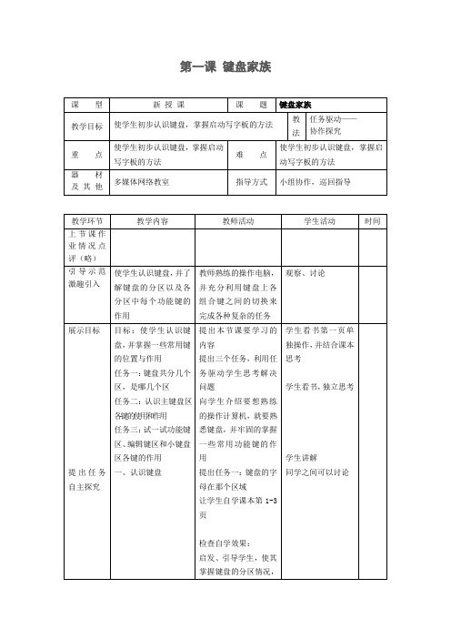 二年级上学期信息技术王玉杰