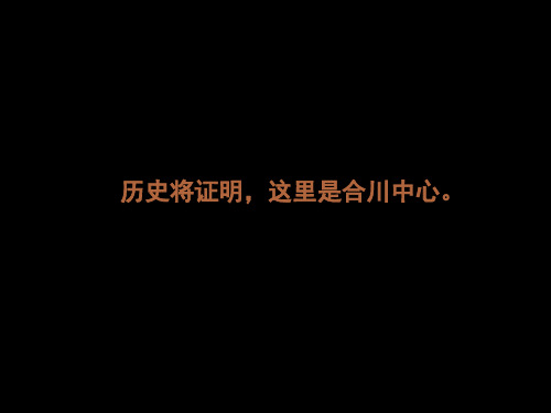 重庆市合川城市综合题项目整合推广思路(合川南屏滨江项目品牌整合推广及执行策略)精选课件