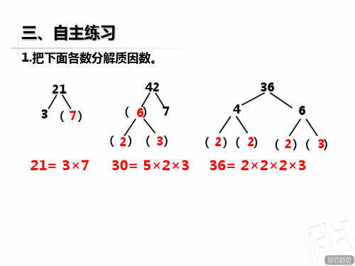 (完整版)分解质因数练习题