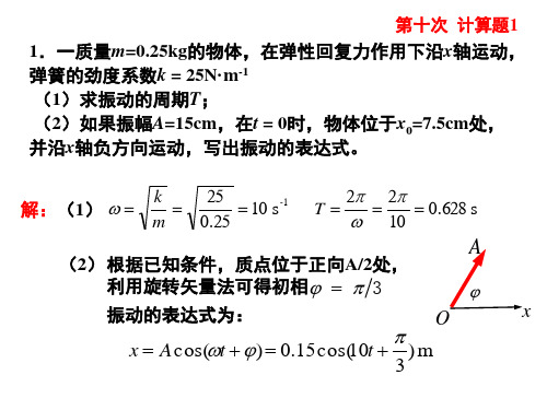 大学物理期末考试题目含答案