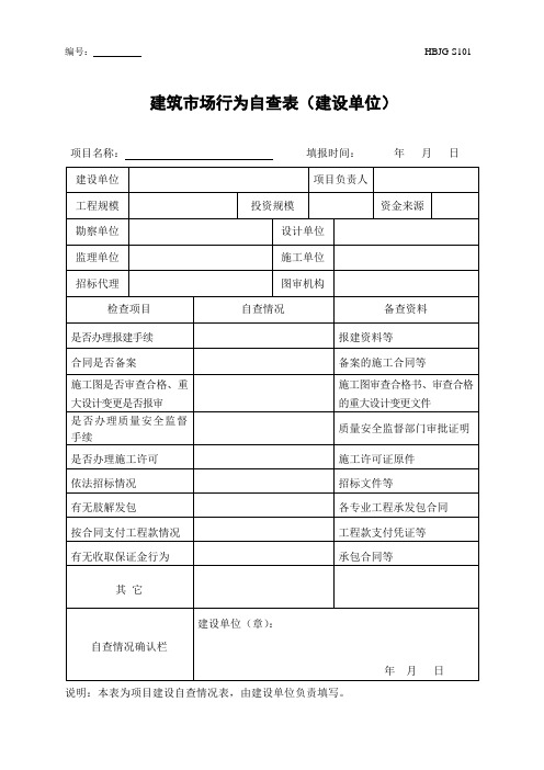 市场行为检查资料准备要求