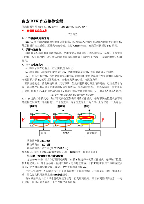 南方rtk使用参考说明书