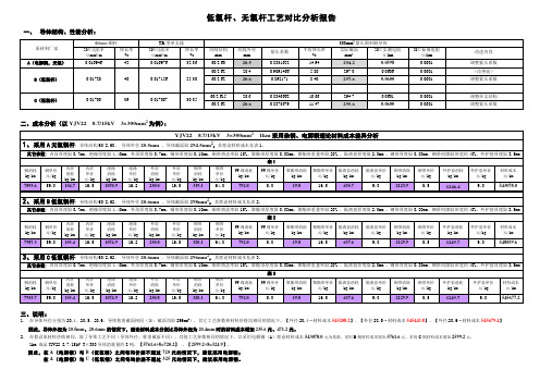 低氧杆、无氧杆工艺对比分析报告