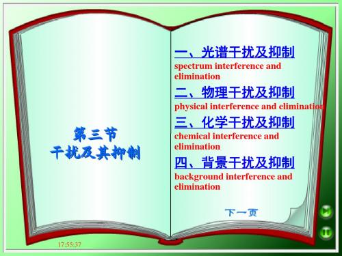 分析化学PPT  第三节  干扰及其抑制