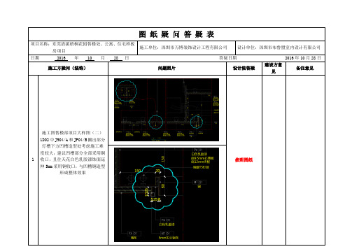 图纸疑问答疑表(范例)