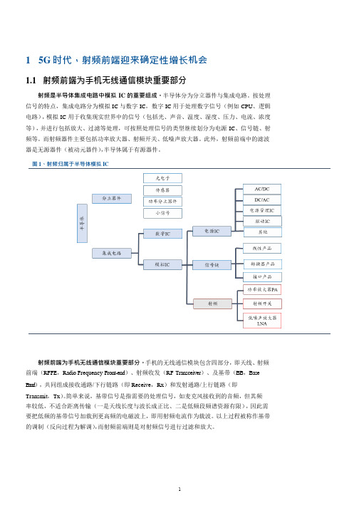 射频前端所处位置重要性分析及成本占比