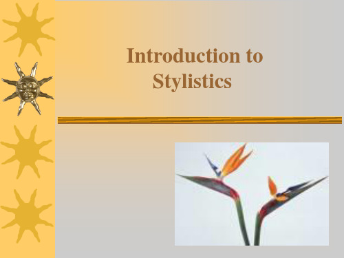 Chapter 1 Style and Stylistics