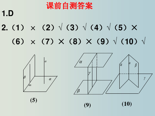 高一数学 面面垂直的判定课件