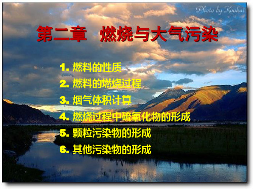 第二章 燃烧与大气污染分析