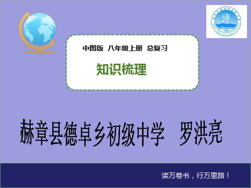 中图版地理学科八年级上册总复习知识梳理