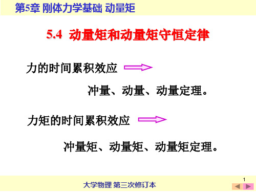 动量矩和动量矩守恒定律.ppt