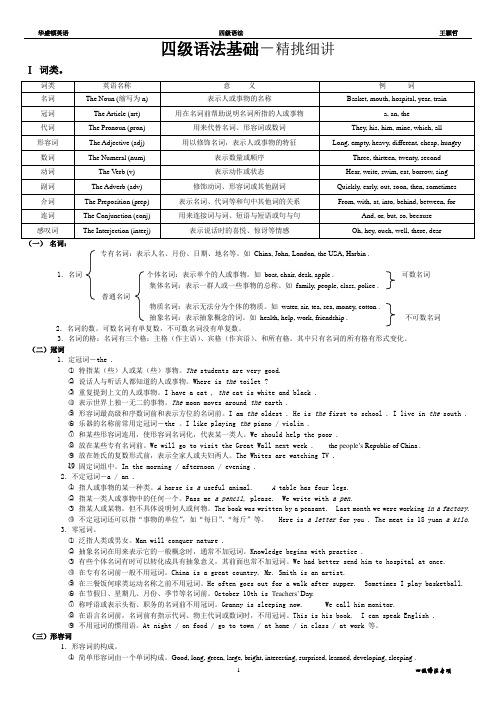 Cet-4 语法  精挑细讲