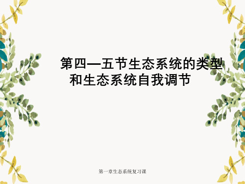 第一章生态系统复习课