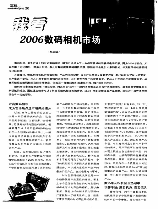 我看2006数码相机市场