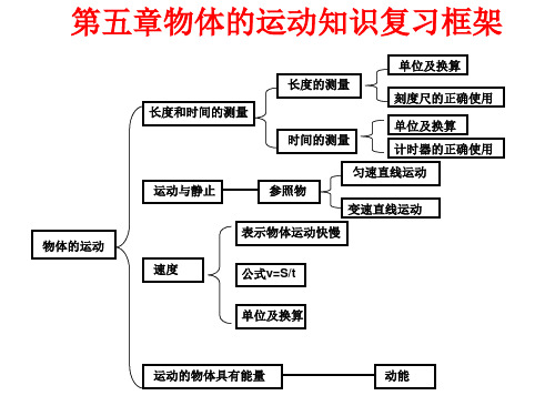 苏教版物理八年级上册物体的运动