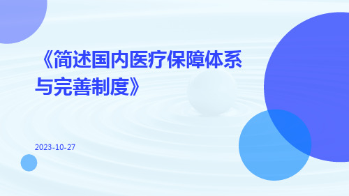 简述国内医疗保障体系与完善制度