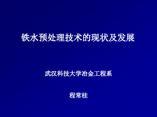 铁水预处理技术的现状及发展程常桂(武钢金属回收公司).