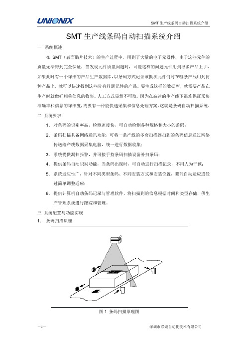 SMT生产线条码自动扫描系统介绍