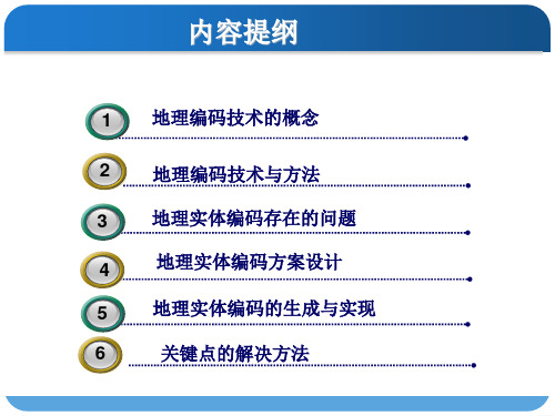 地理实体编码技术与方法