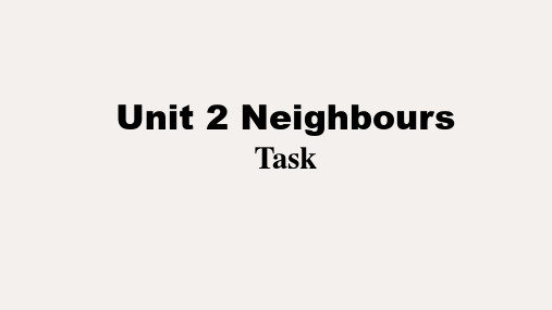 牛津译林英语七年级下册unit 2 task(共48张ppt)