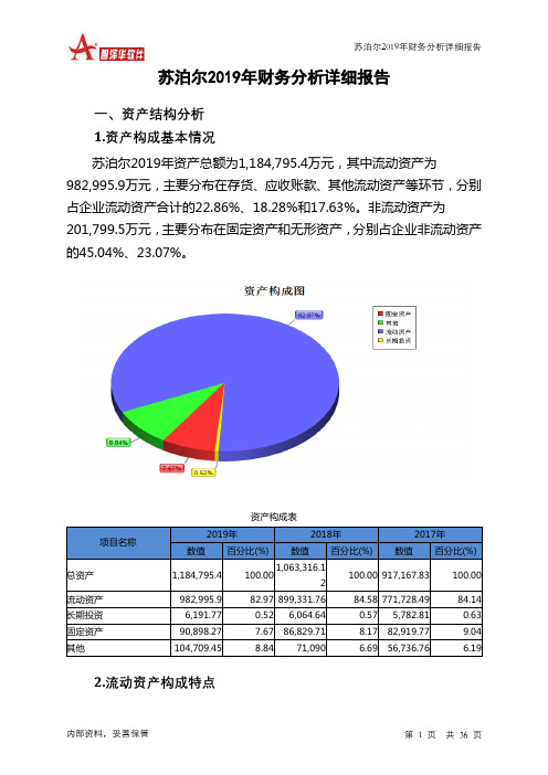 苏泊尔2019年财务分析详细报告