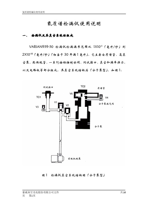 氦质谱检漏仪使用说明 (1)