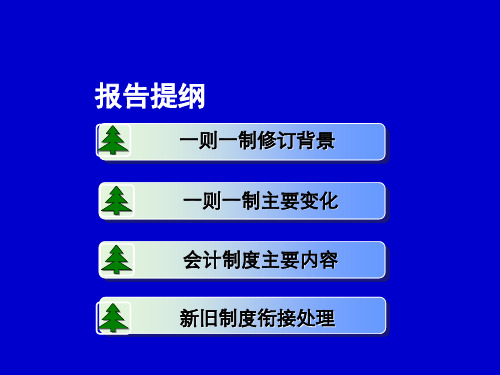 新事业单位会计准则和事业单位会计制度讲解(1)