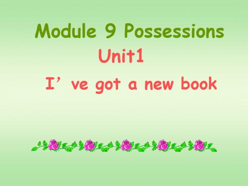 三年级下册英语课件-Module9 Unit1 I've got a new book｜外研社(三起) (共25张PPT)