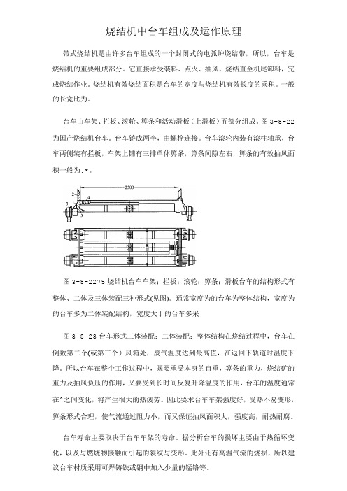 烧结机中台车组成及运作原理