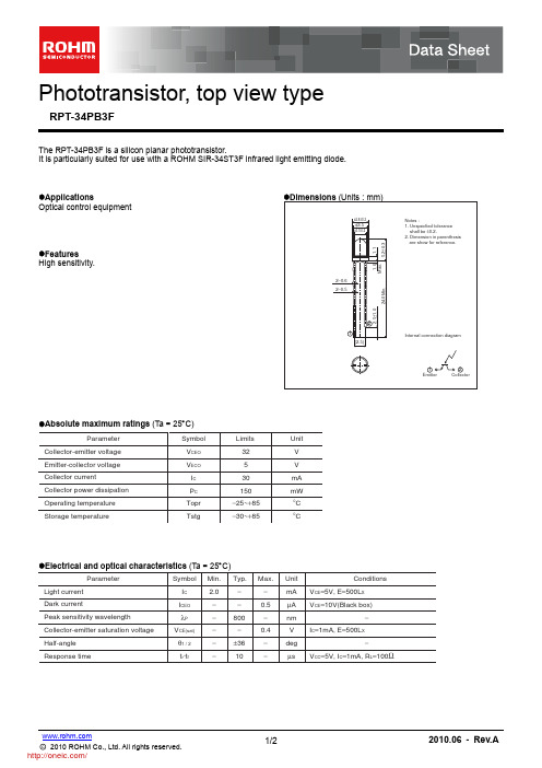 RPT-34PB3F;中文规格书,Datasheet资料