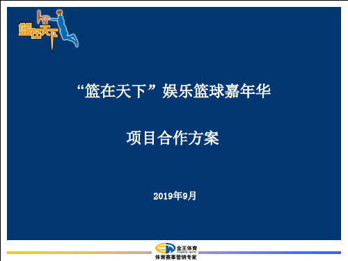 “篮在天下”娱乐篮球嘉年华的项目合作的方案共54页文档