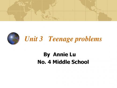 9A Unit3 Teenage problems (1-3上)