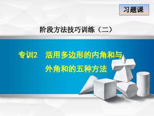 人教版八年级数学上册-专训-活用多边形的内角和与外角和的五种方法