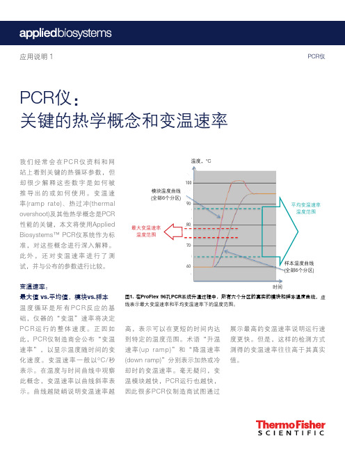 PCR仪关键的热学概念和变温速率-ThermoFisherScientific